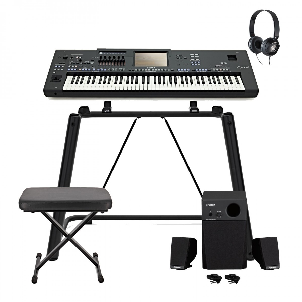 Yamaha Genos2 Digital Workstation Keyboard Home Package