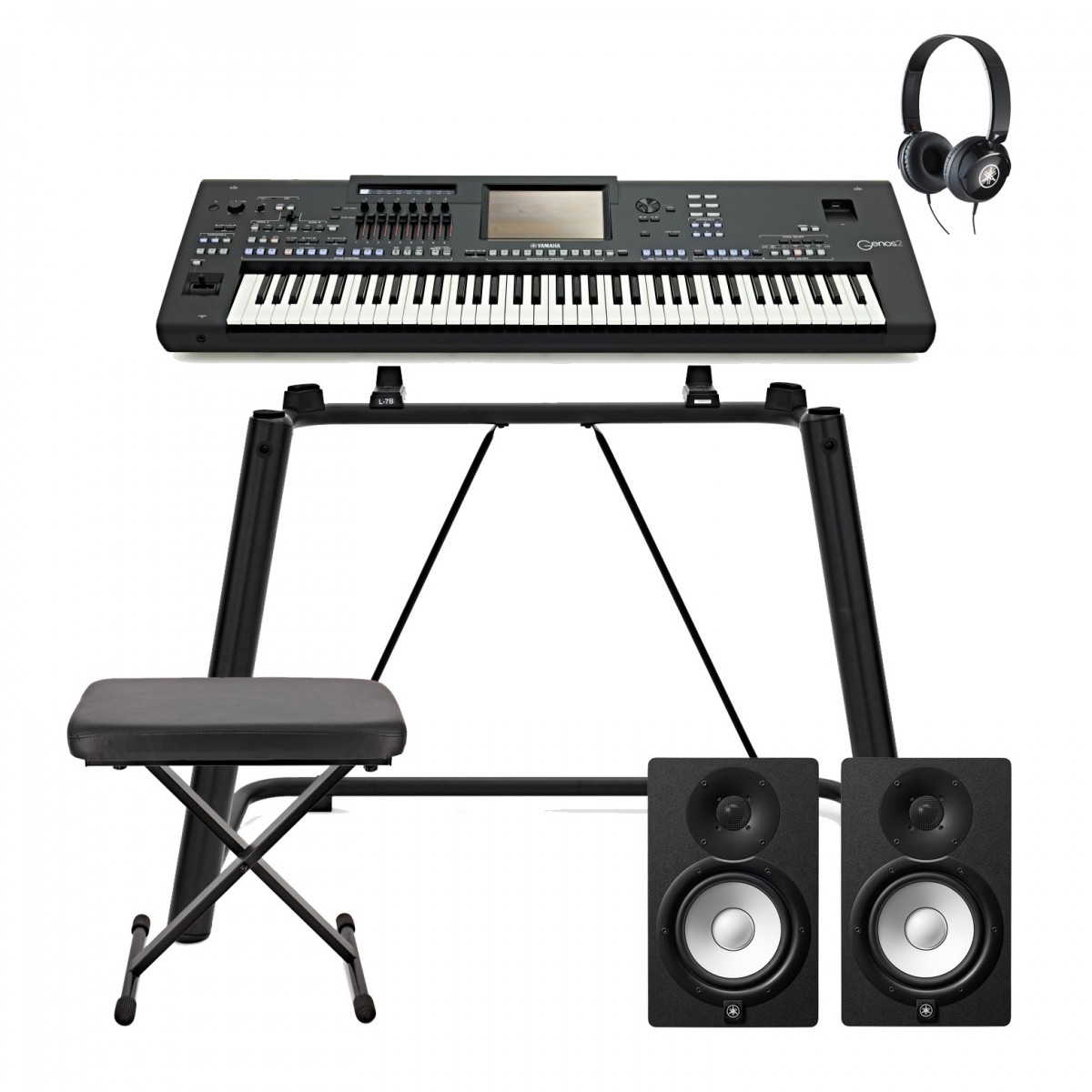 Yamaha Genos2 Digital Workstation Keyboard Studio Package