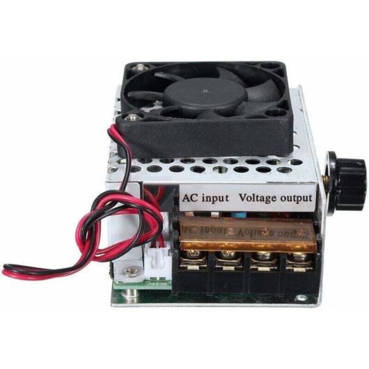 Ymyny - 220V ac 4000W High Power scr Voltage Regulator Electronic Speed Controller Thermostat with Fan Switch mumu