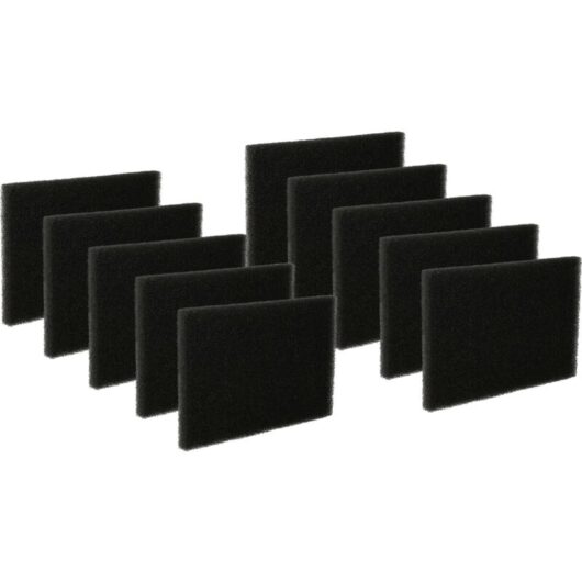 10x Motor Protection Foam Filter compatible with Vacuum Cleaner, Robot Vacuum Cleaner, Multi-Purpose Vacuum Cleaner Replacement for AEF03 - Vhbw