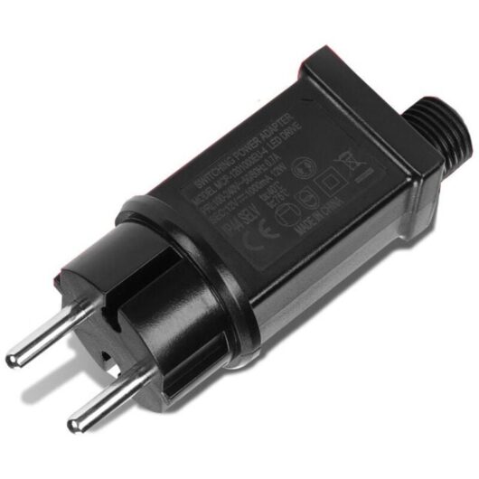 12V LED Power Supply, IP44 LED Transformer Low Voltage LED Adapter Driver for Christmas Light, String Light-