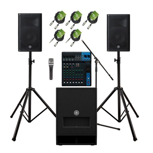 Yamaha DXR10mkII Complete PA System Bundle