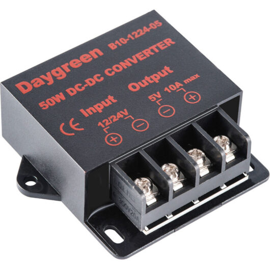 12V/24V DC Down Converter - 12V Voltage Regulator Buck Converter Power Transformer, 12V/24V to 5V 10A