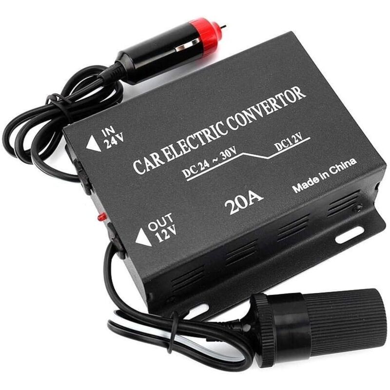 4V to 12V Car Buck Converter, 120W Car Cigarette Lighter 24V to 12V Power Supply Converter Transformer for Automotive, 10A