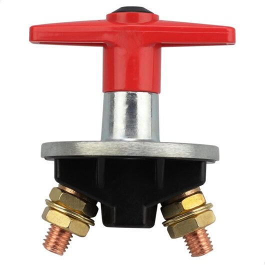 Fliti - Battery Isolator Switch, Circuit Breaker, 12V-60V 300A, Universal Car Battery Isolator Switch with Fixed Key, Automotive Power Isolator,