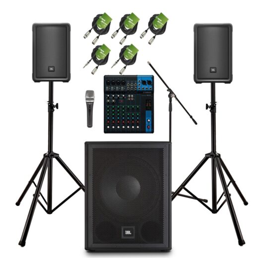 JBL IRX108BT Complete PA System Bundle