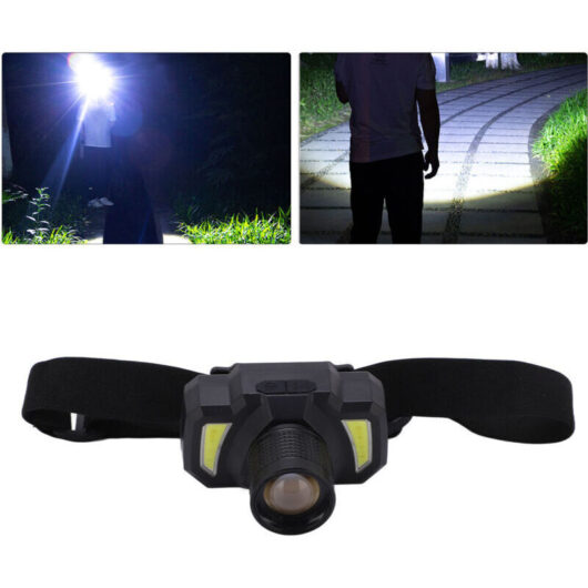 LED headlamp, rechargeable LED headgear, long battery life, night fishing, small special flashlight