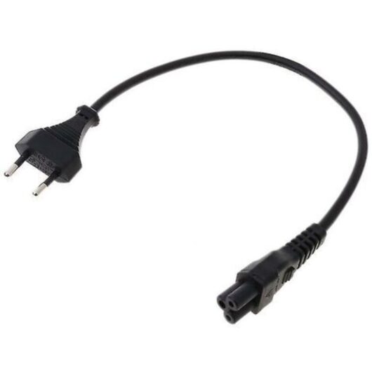 Micky Power Adapter Cable from EU 2-pin Plug to IEC 320-C5 for Laptop Power Supply 3
