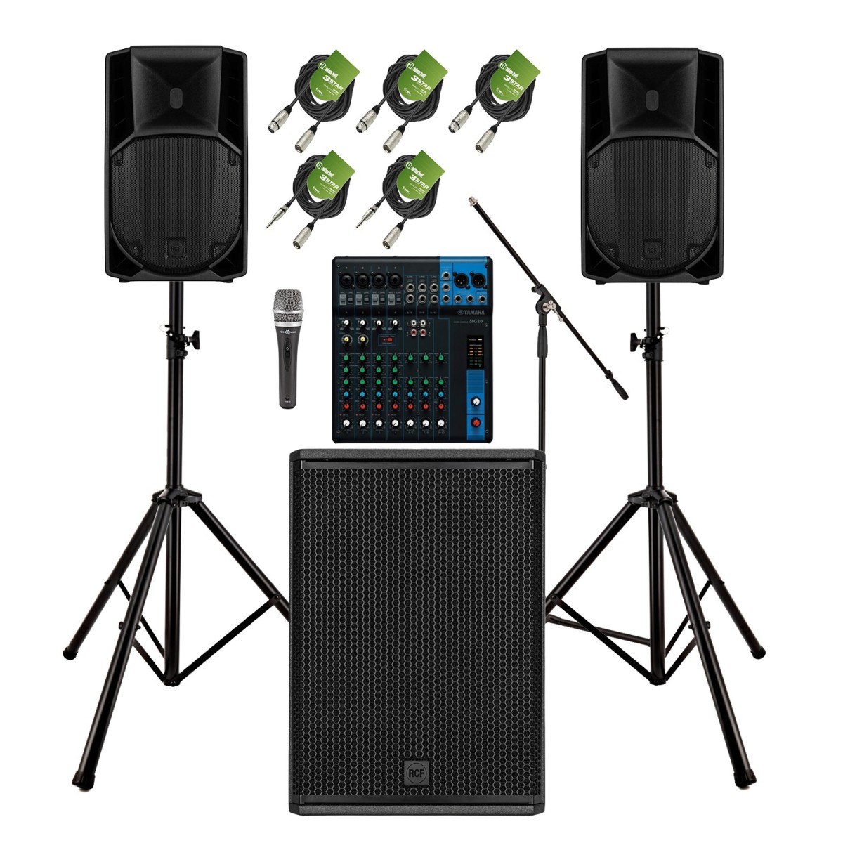 RCF ART 732-A MK5 Complete PA System Bundle