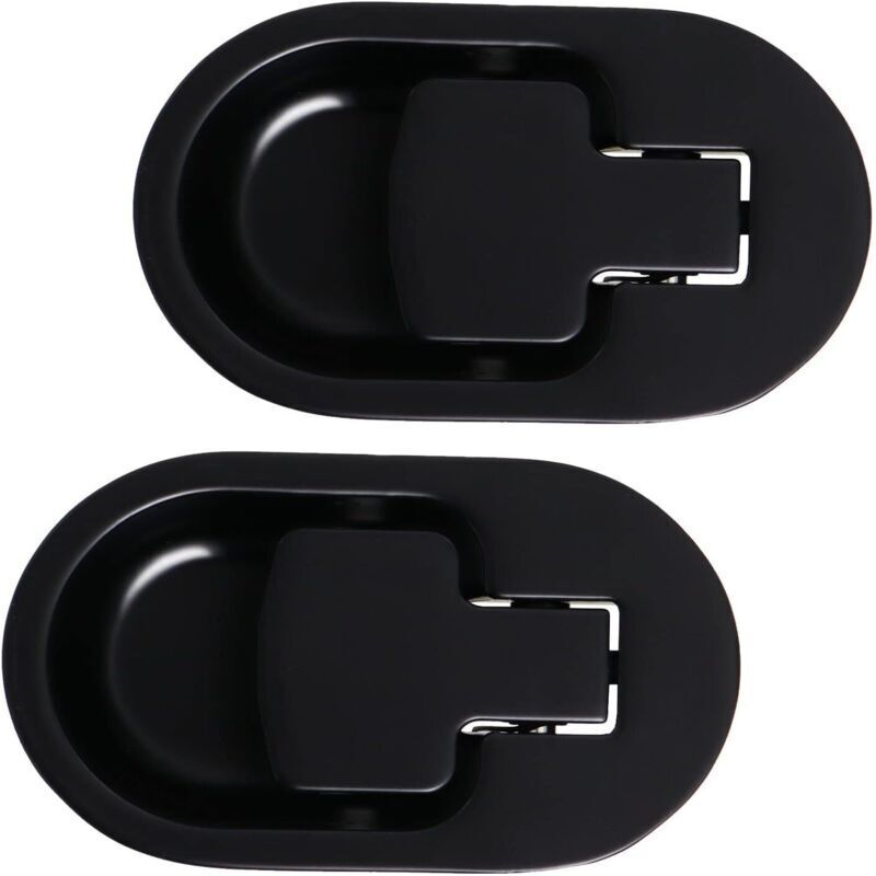 Recliner Armchair and Sofa Lever, Solid Black Aluminum Metal Handle without Cable (2 Pieces)