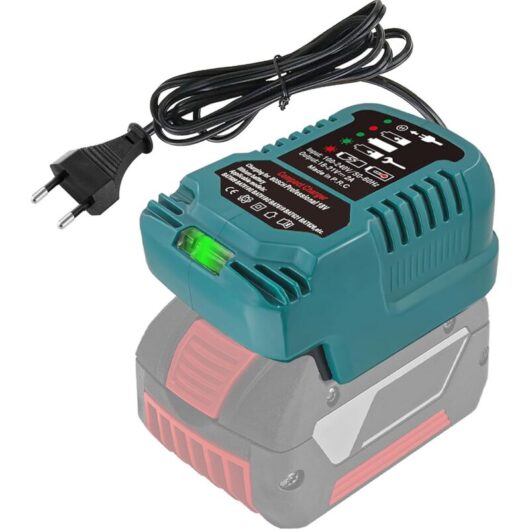 Replacement Battery Charger for Bosch Professional 18V GBA 18V System Battery with LED Display, Fast Charger Compatible with Bosch 18V Battery BAT607