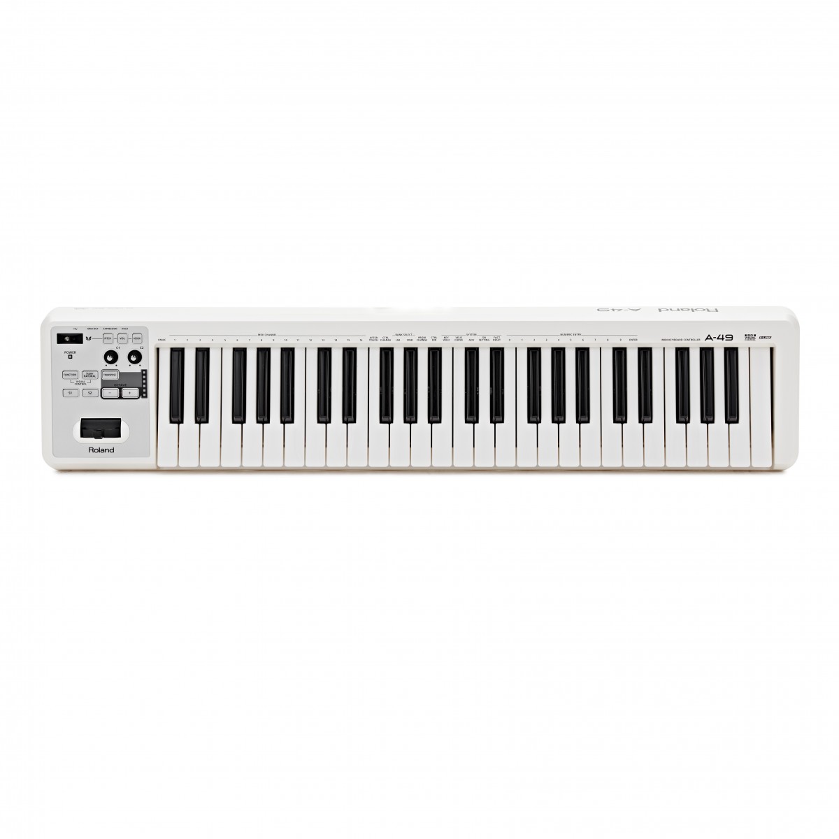 Roland A-49 MIDI Controller Keyboard White