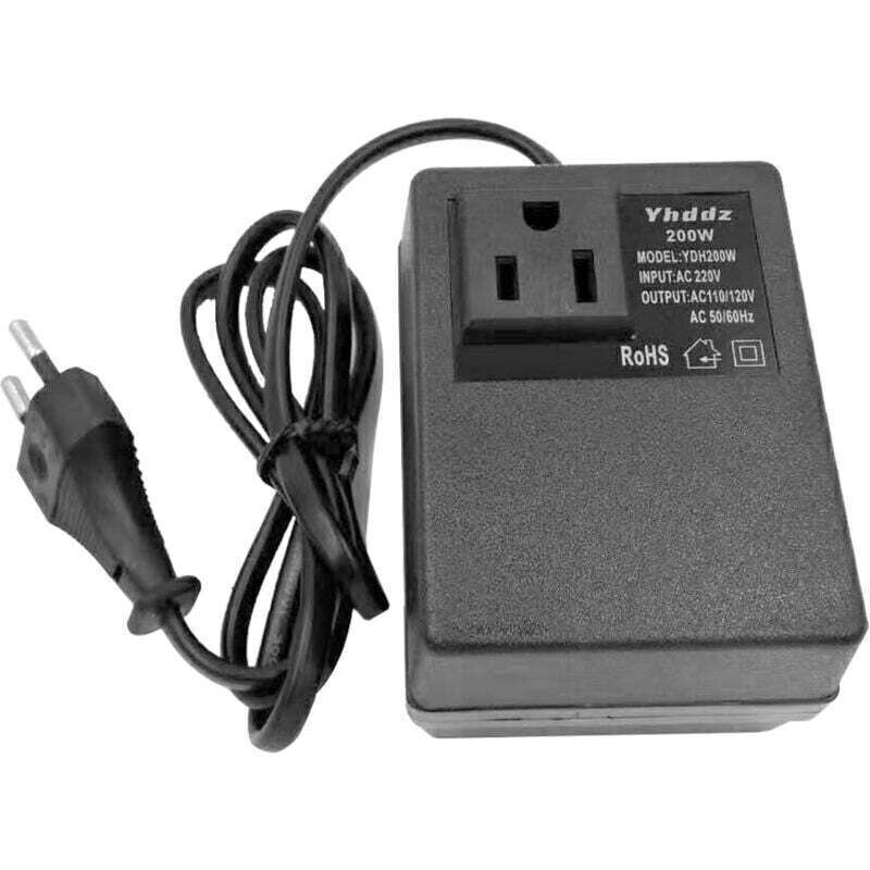 Smart and efficient step-down transformer for home use, 200W AC 220V to 110V, voltage converter, travel power adapter
