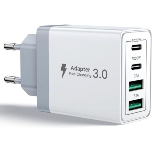 USB-C Charger, 40W 4-Port USB-C Fast Charger for iPhone, Multi-Power PD+QC 3.1A Type-C Adapter for iPhone 16 15 14 13 12 11 Pro Max X XS XR 8 7 6S