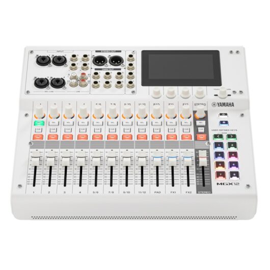 Yamaha MGX12V 12-Channel Digital Mixer with Multi-track USB and Video White