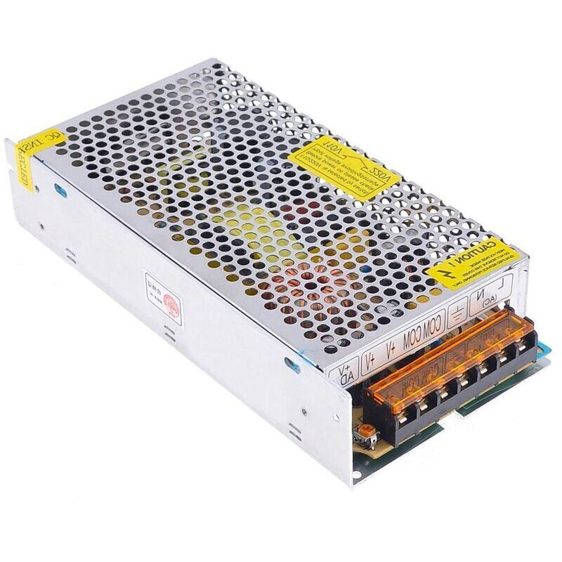 1 unit 12V power supply, 10A stabilized transformer, 120W LED power supply for light strips and CCTV cameras
