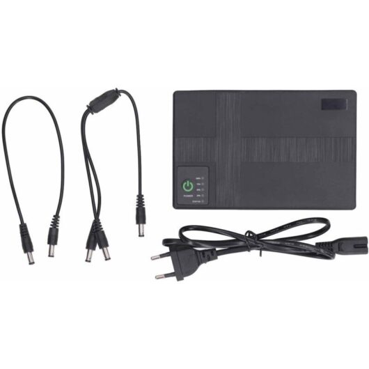 10400mAh Uninterruptible Power Supply UPS Backup Battery, 5V 9V 12V 2A POE 15V 24V 1A Output Power Supply for Router, Modem, Security Camera (EU