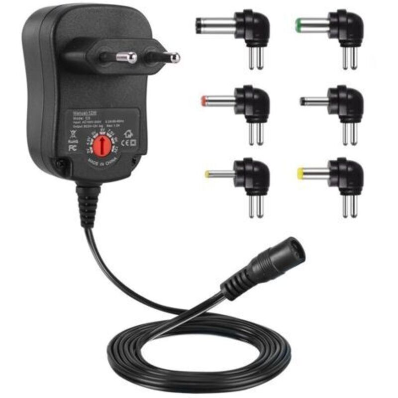 12W Universal Power Adapter 3V 4.5V 5V 6V 7.5V 9V and 12V, AC Adapter DC 220V Transformer for VTech Kidimagic Starlight Kidi LightShow Party Sorio 1