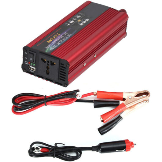 2000W Universal 12V to 24V Car Solar Power Inverter (12V to 220V)