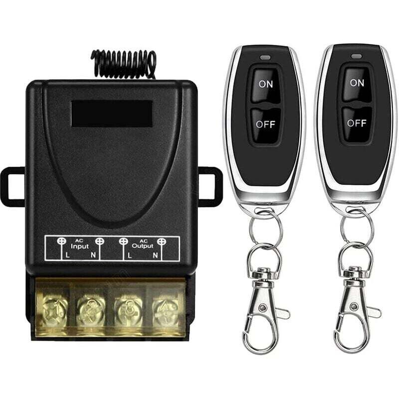 433Mhz Wireless High Power Remote Control Switch, AC 220V/240V/110V 30A RF Remote Control for Light, Water Pump, Household Appliances, Agricultural