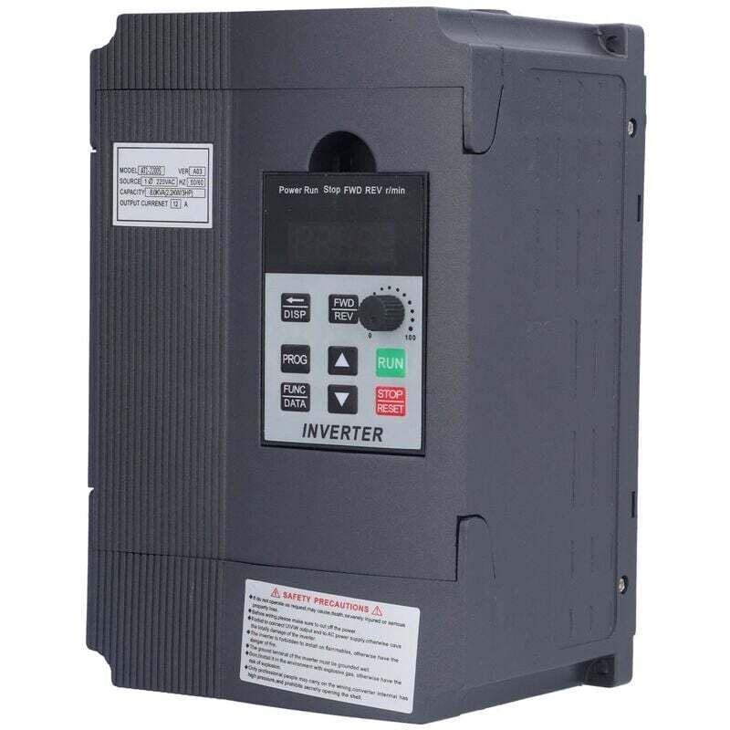 AT1-2200S 2.2kW VFD Frequency Converter, DC220V Input, 0-380V Three-Phase Output, Universal VFD Speed Controller, for Motors, CNC Machines, Fans