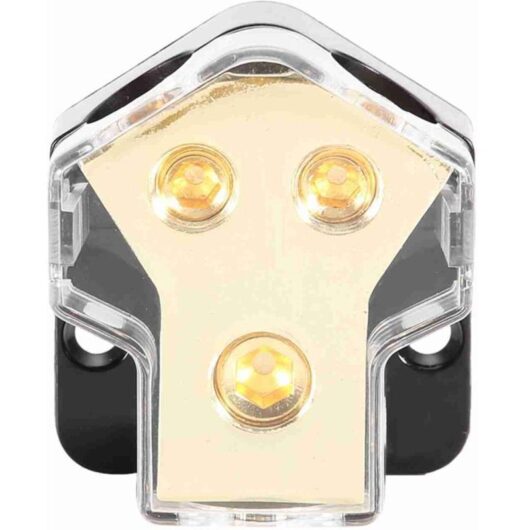Car Audio Power Distribution Block Splitter 1GA to 2x4GA Output Stable Circuit Prevents Problems Rust Resistant Alloy Material for.