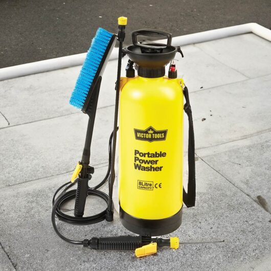 Cordless Power Washer H54cm xW18cm xD25cm - 8L Capacity With Shoulder Strap