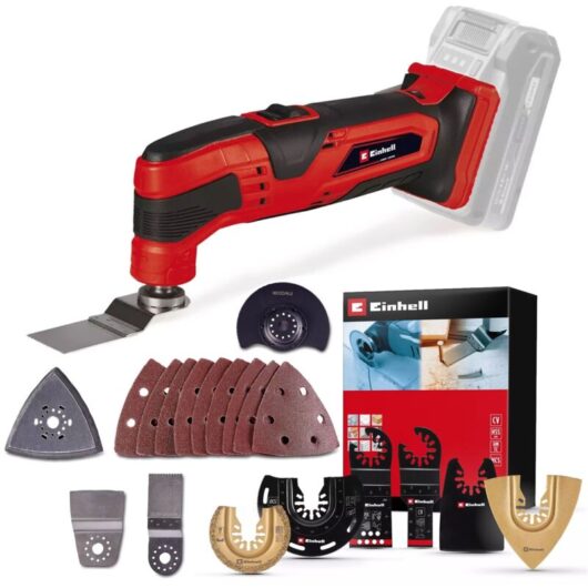 Einhell 18v Cordless Multi Tool TC-MG 18 Li-Solo Power X-Change Bare + 19 Access