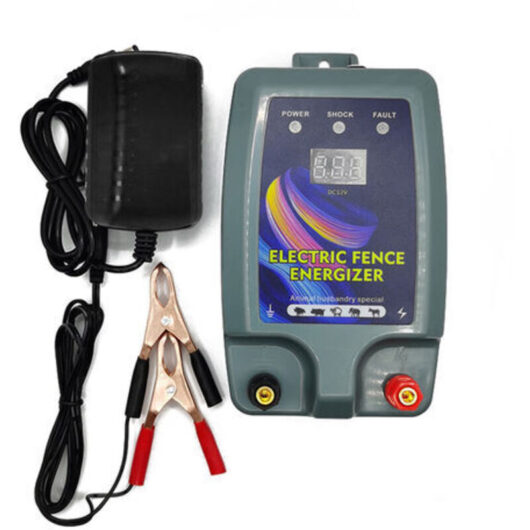 Electric fence for livestock and animals, high power, 3 power modes