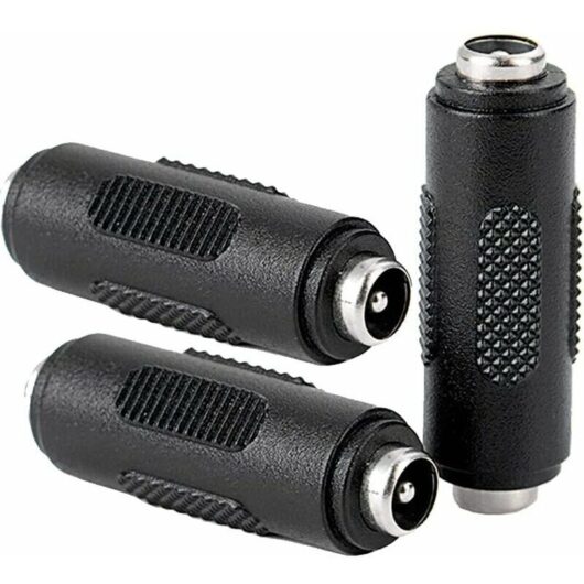 Gotrays - 3 Pcs dc Power Connector Female to Female 5.5x2.1mm, Female to Female Coupler Adapter for cctv