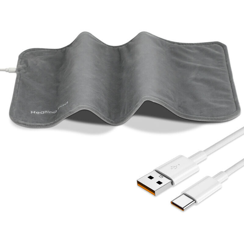 Graphene heating pad 30x60 cm IPX7 waterproof washable 10W power intelligent constant temperature Type-C USB plug-in body warmer for home use far