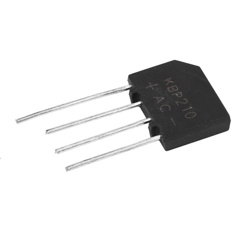 KBP210 2A 1000V Flat Bridge Rectifier for Electronic Circuit (10pcs)