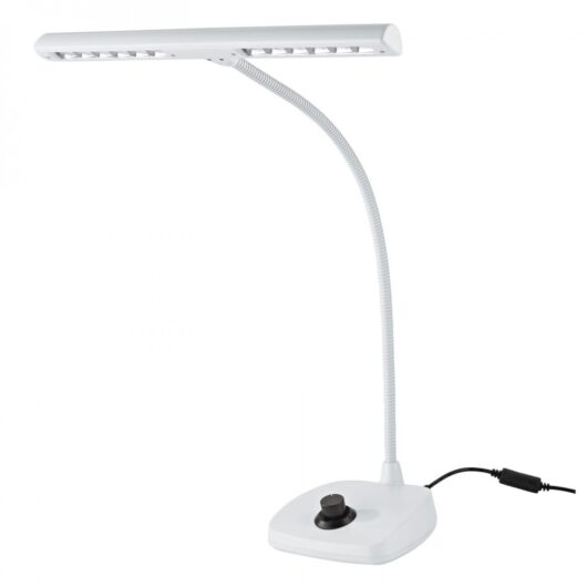 K&M 12298 LED Piano Lamp White UK Plug