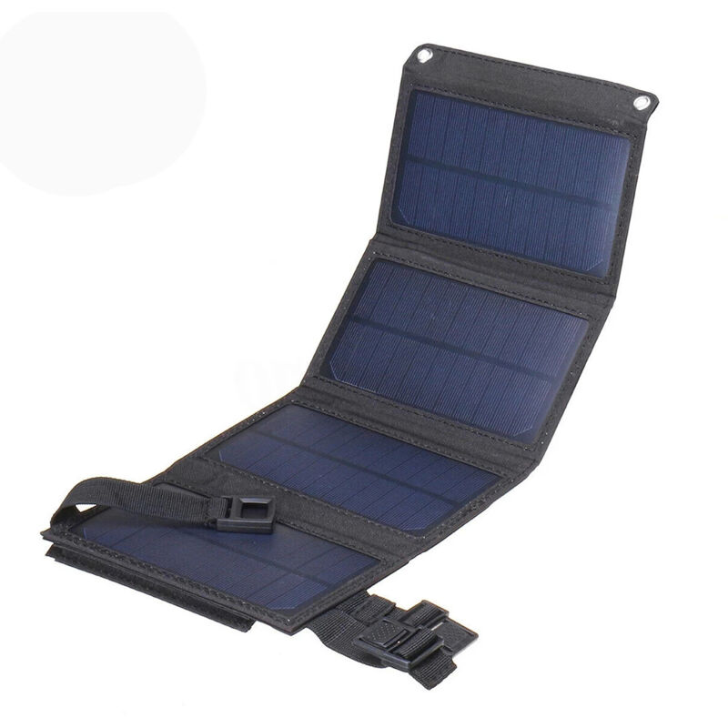 Linghhang - Black) 20w 5v Foldable Solar Panel Power Bank Portable Charger Outdoor Camping