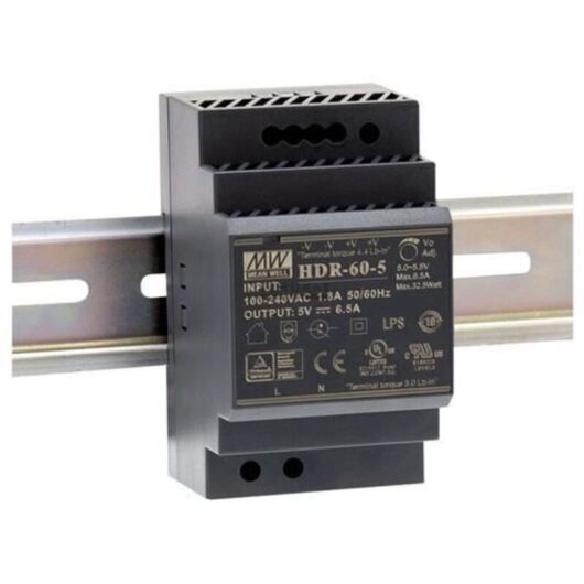 Power Supply System - D-Link - HDR-60-24 - 60 W - DIN Rail - 90% Efficiency