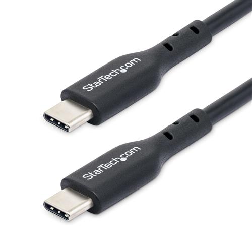 StarTech.com 1m (3ft) USB C Charging Cable USB-C Cable USB 2.0 Type-C Laptop Charger Cord 60W 3A Power Delivery TPE Jacket USB-C Data Transfer Cable M/M