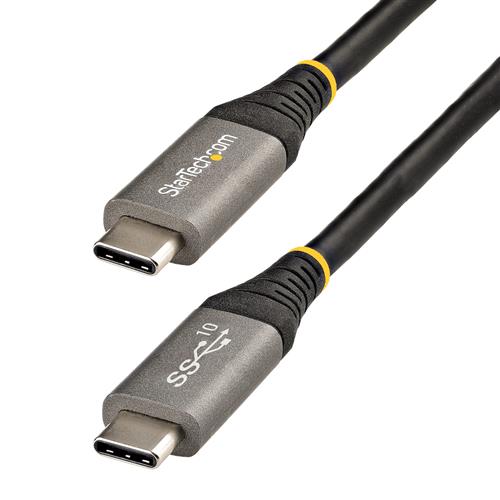 StarTech.com 3ft (1m) USB C Cable 10Gbps - USB-IF Certified USB-C Cable - USB 3.1 Type-C Cable - 100W (5A) Power Delivery Charging DP Alt Mode - USB C to C Cord - Charge & Sync