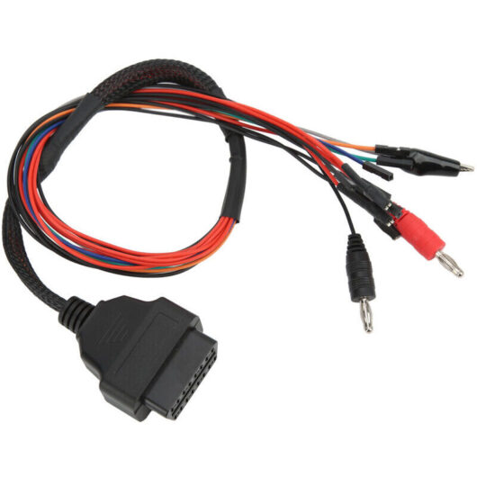 Car diagnostic adapter, reliable 12V-24V OBD2 pinout cable ABS for car MPPS V21.