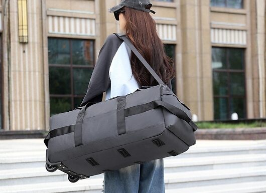 Large Capacity Travel Backpack With Pulley - 5 Colours