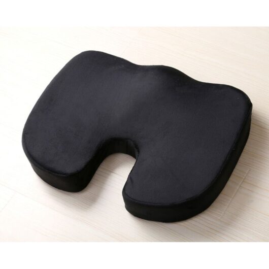 Memory foam seat cushion for office chair, comfortable orthopedic non-slip seat cushion, seat cushion for sciatica, coccyx back pain relief, home