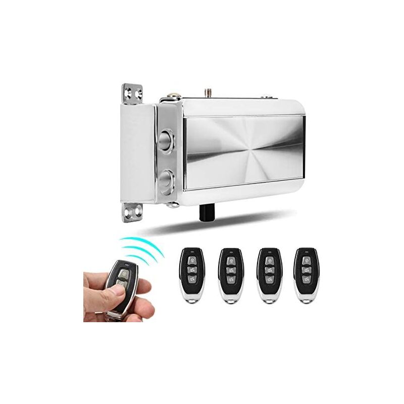 Remote Control Security Lock Kit Smart Burglar Alarm Home Security Access Control System No Latch, Smart Home Remote Control Lock Mechanical Lock