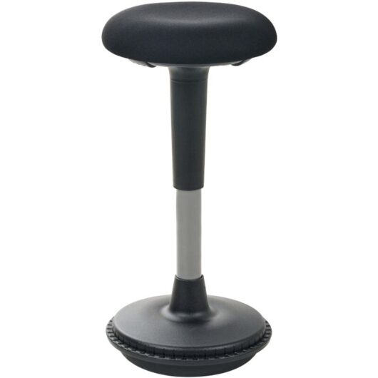 Wobble Stool ESTELL Fabric Black