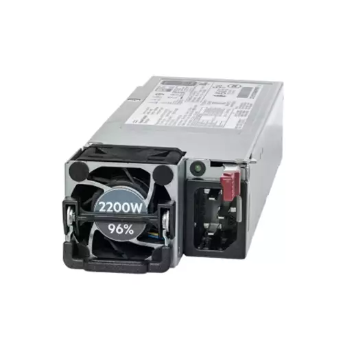 HPE 1800W-2200W Flex Slot Titanium Hot Plug Power Supply Kit. Total power: 2200 W AC input voltage: 200 - 240 V Efficiency: 96%. Product colour: Silver Number of fans: 1 fan(s). Width: 68 mm Depth: 40.4 mm Height: 225.3 mm