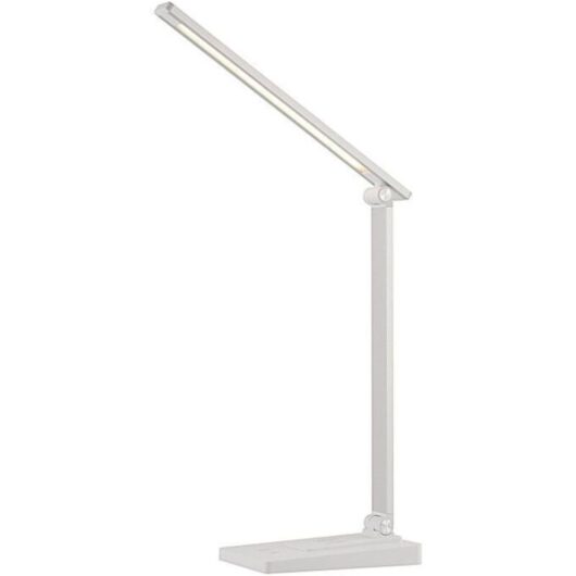 LED Desk Lamp, 5 Color Modes, 10 Brightness Levels, Eye-Protecting Desk Lamp, Touch Control, USB-C Power Supply, Bedside Lamp with Timer Function