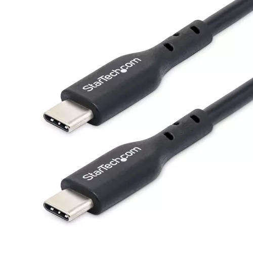 StarTech.com 2m (6.6ft) USB-C Charging Cable 2-Pack USB C Cable USB 2.0 Type-C Laptop Charger Cord 60W 3A Power Delivery TPE Jacket USB-C Data Transfer Cable M/M