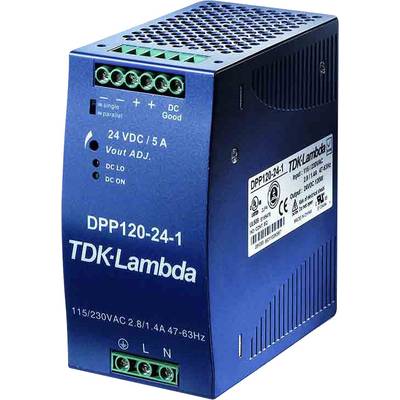 TDK-Lambda DPP120-12-1 Rail mounted PSU (DIN) 12 V DC 10 A 120 W No. of outputs:1 x Content 1 pc(s)