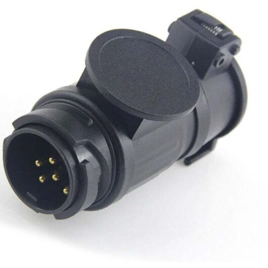 13-pin to 7-pin trailer adapter - For standard European plug, trailer, drawbar, truck, caravan, electrical plug connector