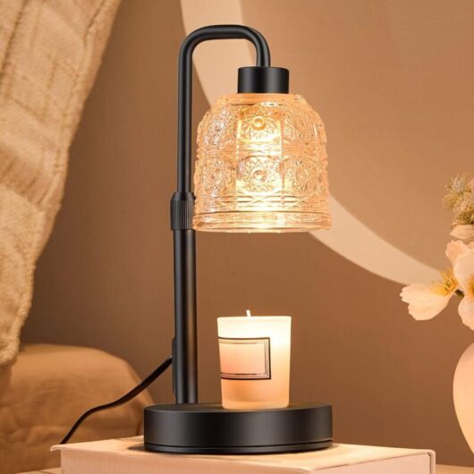 Candle Warmer Lamp With Timer and Dimmer - Adjustable Glass Candle Heater, Home Decoration and Gift Idea