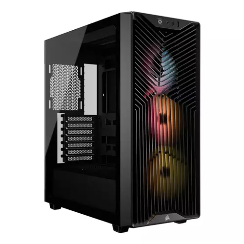 Corsair 3200D RS ARGB Mid-Tower PC Case - Smoke Midi Tower Black