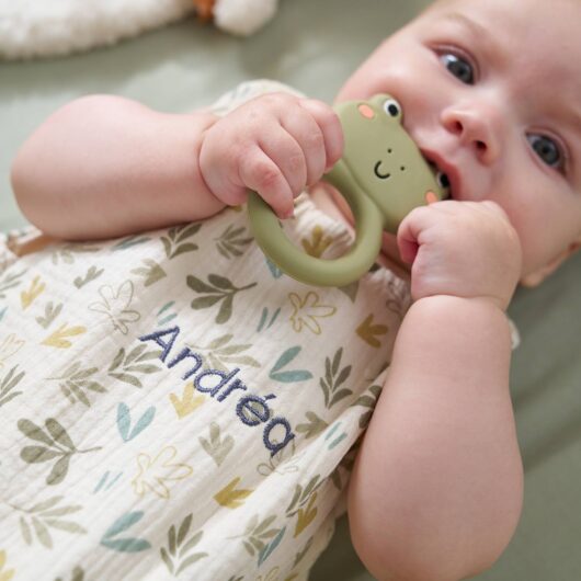 Customisable cotton muslin summer baby sleeping bag BAYOU multicoloured